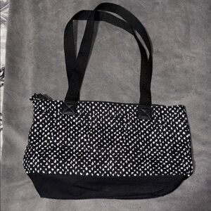 Thirty-One Black and White Patterned Tote